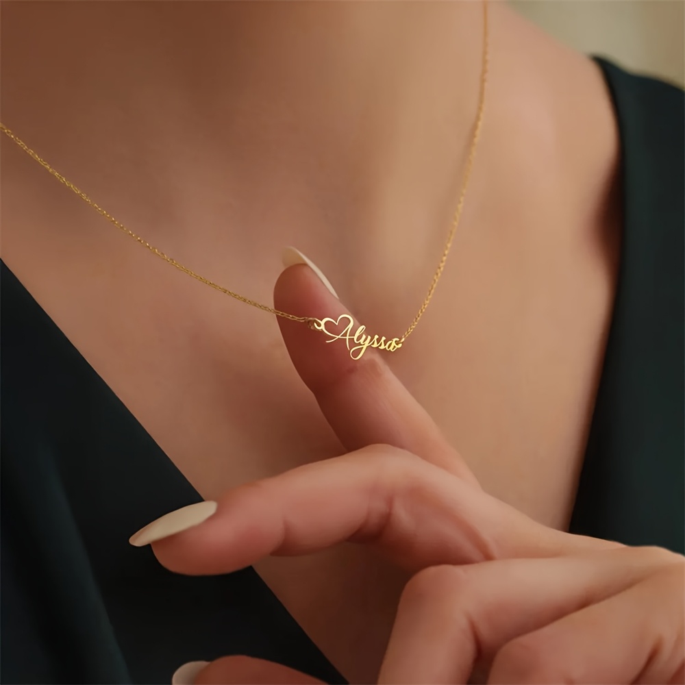 Custom Name Love Heart Necklac - đánh giá và giá Birth Flower Necklace