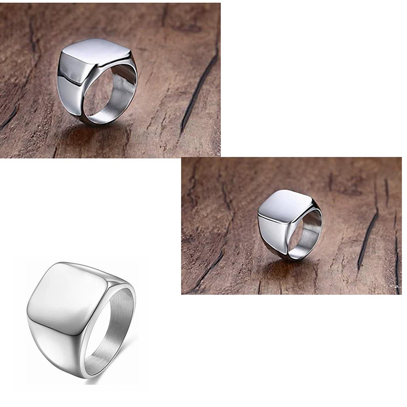365 Stainless Steel Punk Rock  - đánh giá và giá Initial Ring Custom